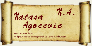 Nataša Agočević vizit kartica